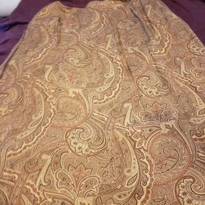 ❤Liz Claiborne Skirt paisley tan beige sz 24 EUC ❤